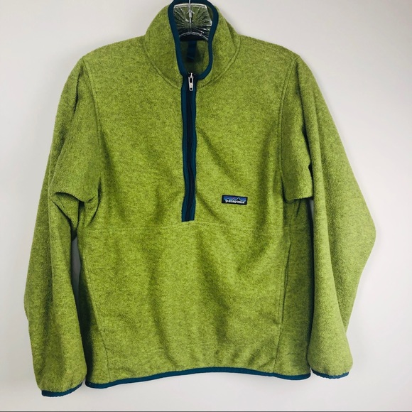 Patagonia Tops - Patagonia synchilla 1/2 zip green XS pullover